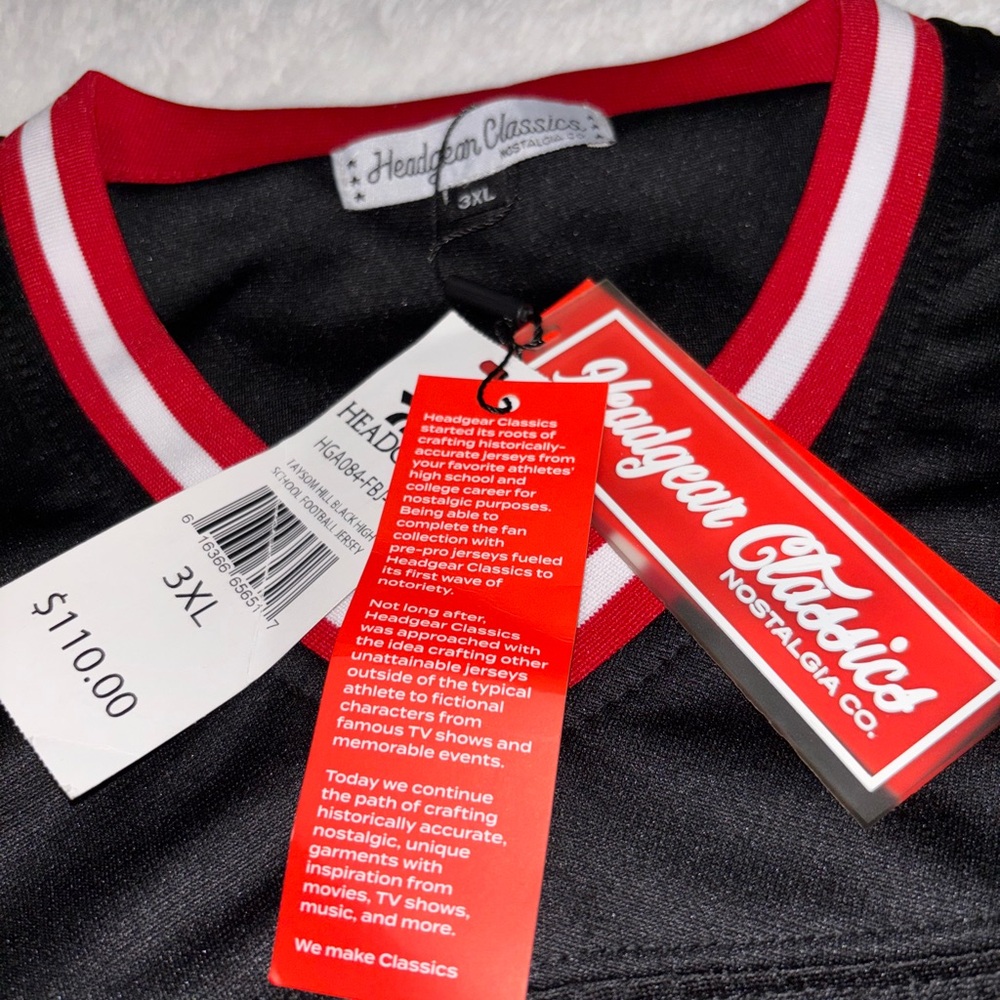 Bold Black and Red Garment with Striking Contrast
